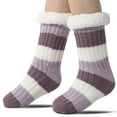 thumbnail image 2 of FhsagQ Chaussettes Femmes Chaussettes Chaussettes Pantoufles pour Femmes avec Chaussettes Pantoufles Non Doublées Femmes Chaussettes Ouvertes à l'Entrejambe Chaussettes Femmes Robe Slip Violet Taille Unique, 2 of 4