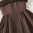 thumbnail image 4 of Kids Elegant Summer Dress, Corset Mini Ruffle Sundress for Girls & Teens, High Waist Maxi Party Gown for Graduation/Homecoming 2026, 4 of 9