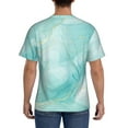 thumbnail image 2 of Naloa Blue Marble Men's T-Shirt Sport T-shirt Men's Basic Tee Casual Men's Shirt, Round Neck, Short Sleeves - X-Large, 2 of 5