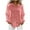 Pink, variant on Fnooota Womens Button Down Shirts, Party Lapel Collar Fashion Sequin Long Sleeve Shirts Red Size S-2XL