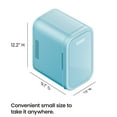 thumbnail image 3 of ICEMAN Portable Mini Fridge w/ 8 355 ml (12oz) Can Capacity, Cools and Heats, Car Plug Included - Blue, New, 3 of 9