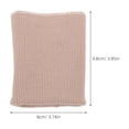 thumbnail image 2 of VERDANVERSE 1Par De Puño Tejido Rib Knit Elástico Para Reparación De Ropa Marrón Claro, 2 of 6