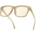 thumbnail image 1 of FEISEDY Oversized Sunglasses for Women Men Square Trendy UV400 with Subulate Rivets B2799, 1 of 6