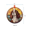 thumbnail image 5 of English Springer Spaniel: Ornament Style Wall or Window Hanging, 2025, Holiday Decoration, Seasonal Keepsake Gift, Unique Collectible, Window Hanging, 2025, Festive Home Accent,, 5 of 5