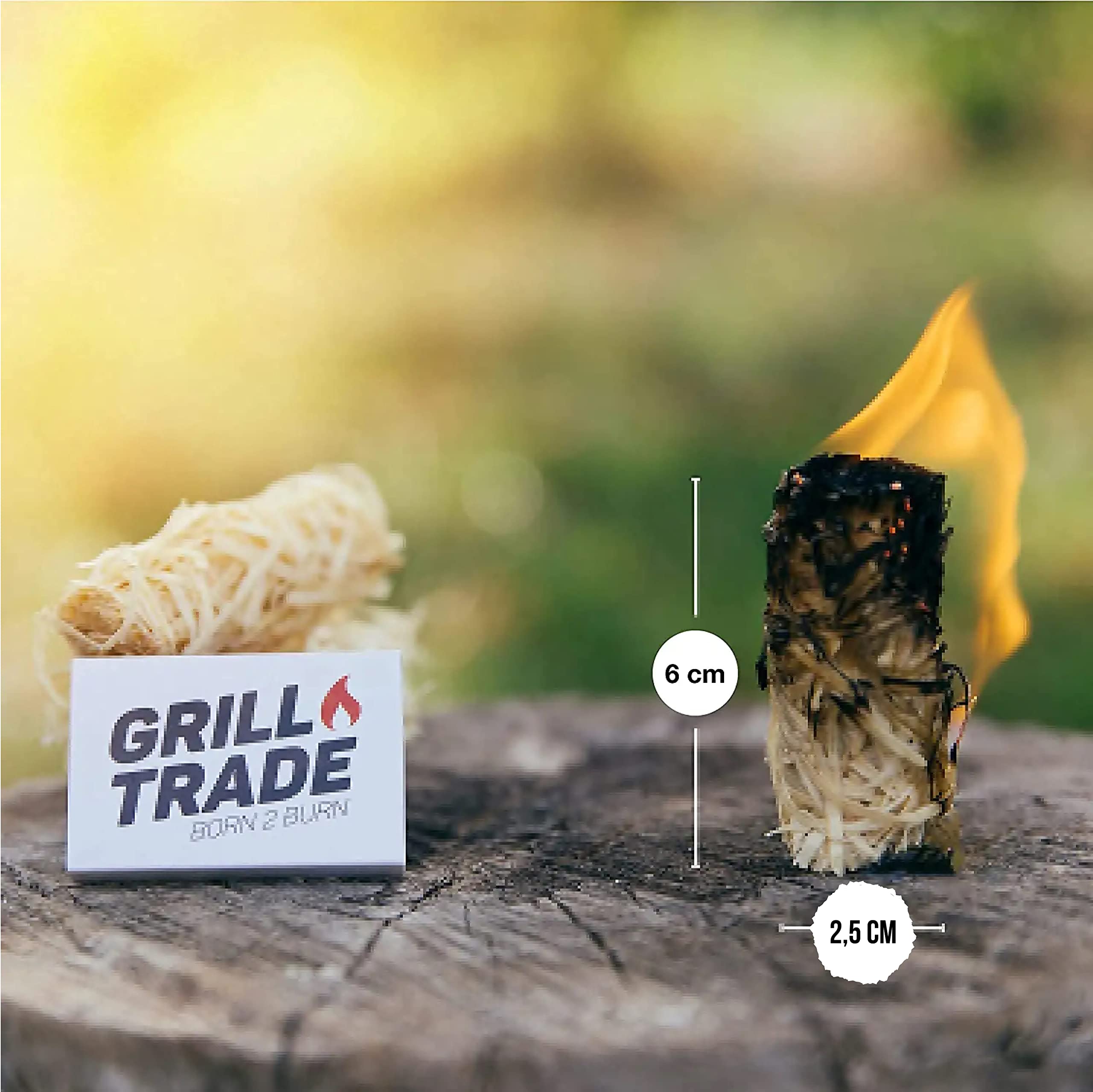 Grill Trade Firestarters - Natural Fire Starters Burn Wood 50 Firelighters - image 5 of 7