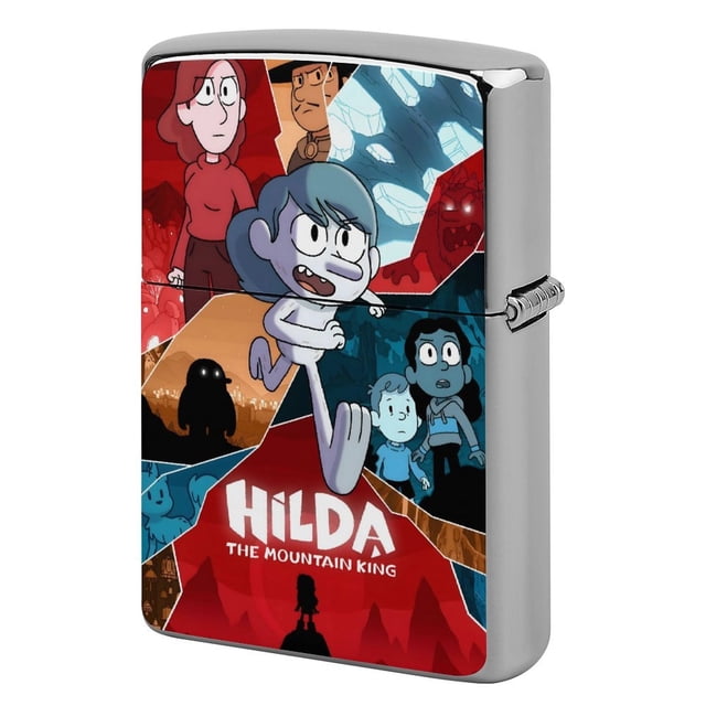 Hilda-theme Copper Metal Lighter Shell, Premium Replacement Refillable Lighter Case with Durable Metal Construction, Compatible with Zippo and Most Standard Lighter Models