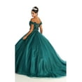 thumbnail image 2 of Womens Hunter Green Quinceanera Dresses Ball Gown Juniors Sweet 16 Prom Birthday Dress Off Shoulder Evening Princess Puffy Dresses for Plus Size Women, 2 of 5