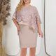 thumbnail image 5 of Vestido de las Mujeres Pantalones Cortos Más Tamaño Casual Cuello en V Vestido de Manga Corta, Poliéster Ligero para Primavera Verano Invierno Diario Y Fiesta, 5 of 9
