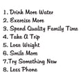 thumbnail image 2 of Family Drink More water Exercise More Inspirational Quotes & Sayings Wall Decal Decoration Take a Trip Loose Weight Motivational Lettering Lasts Years and Easily Removable - Size: 30 In(W) x 24 In(H), 2 of 5