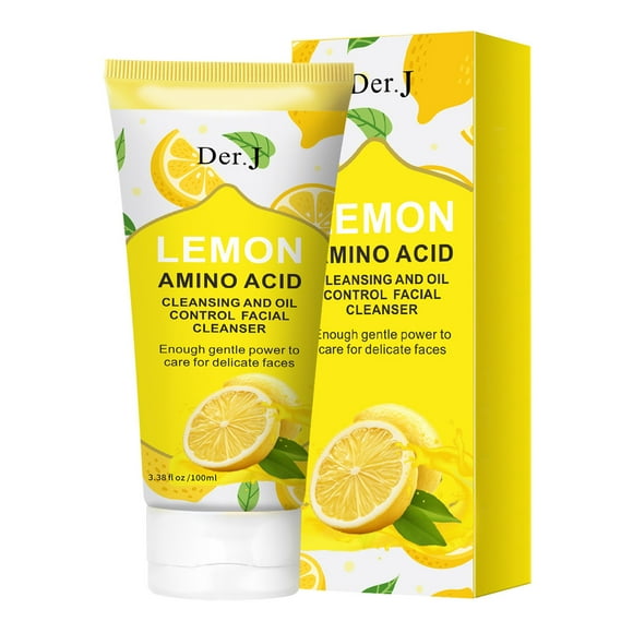 EDHITNR Clearance Lemon Aminoacid Cleansing Oil Control Facial Cleanser Hydrating And Moisturizing 100ml Black and Friday Deals 90% off