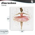 thumbnail image 4 of Stupell Industries Eclectic Ballerina with Gold Glitter Canvas Art, 36 x 36, by Creative Studio, 4 of 8