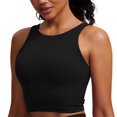 thumbnail image 1 of Sostén CRZ YOGA Butterluxe Cuello Alto U Espalda Acolchado Negro L, 1 of 5