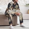 thumbnail image 7 of Daiia Swordsman Cool Dragon for Men's Long-Sleeved Pajama Set – Soft & Comfortable Sleepwear Button-Up Pajamas Cozy Lounge Wear-Large, 7 of 7