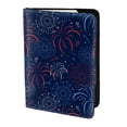 thumbnail image 2 of Pofeuu Firework Print Travel Document Organizer Passport Holder Men Women for Family (6.5 in x 4.5 in),Wallet Holder Credit Card Clutch Bag Case, 2 of 5