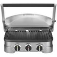 thumbnail image 4 of Cuisinart Stainless Steel 5-in-1 Griddler with Reversible Nonstick Grill and Griddle Plates, 1500 Watts, 4 of 7