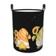 thumbnail image 1 of Balery Hello Spring Sunflower Gnomes Cesta de ropa redonda con asas, impermeable, independiente, para ropa, juguetes, dormitorio y familia-Small, 1 of 6