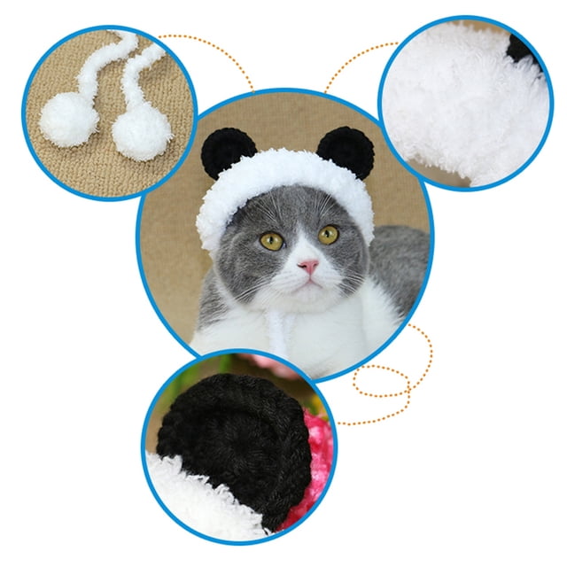 BESTYASH Disfraz De Con Gorro De Panda Tejido Para Mantener El Calor Y Proteger