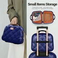 thumbnail image 3 of 2-Piece Luggage Set Expandable Lightweight Hardside Spinner Suitcase with TSA Lock, 20" Carry-on & 14" Cosmetic Case, Navy - WD8810, 3 of 9