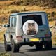 thumbnail image 5 of Fotbe Cat Holding Mugshot Sign Funda de Llanta de Repuesto con Estampado, Engrosada, Ajuste Universal para Jeep, Remolque, RV, SUV, Camión-17 inch, 5 of 6