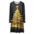 thumbnail image 4 of Gubotare Christmas Dress Toddler Short Sleeve Toddler Girls Dress for Fall Long Sleeve Dresses for Girl's Dress Little Girl Size 4T 5T(Black,4-5 Years), 4 of 5