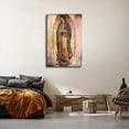 thumbnail image 3 of Our Lady of Guadalupe Canvas Poster Holiday Gift HD Picture Modern Aesthetics Mural Wall Art Decoration (Framed,16×24inch), 3 of 5