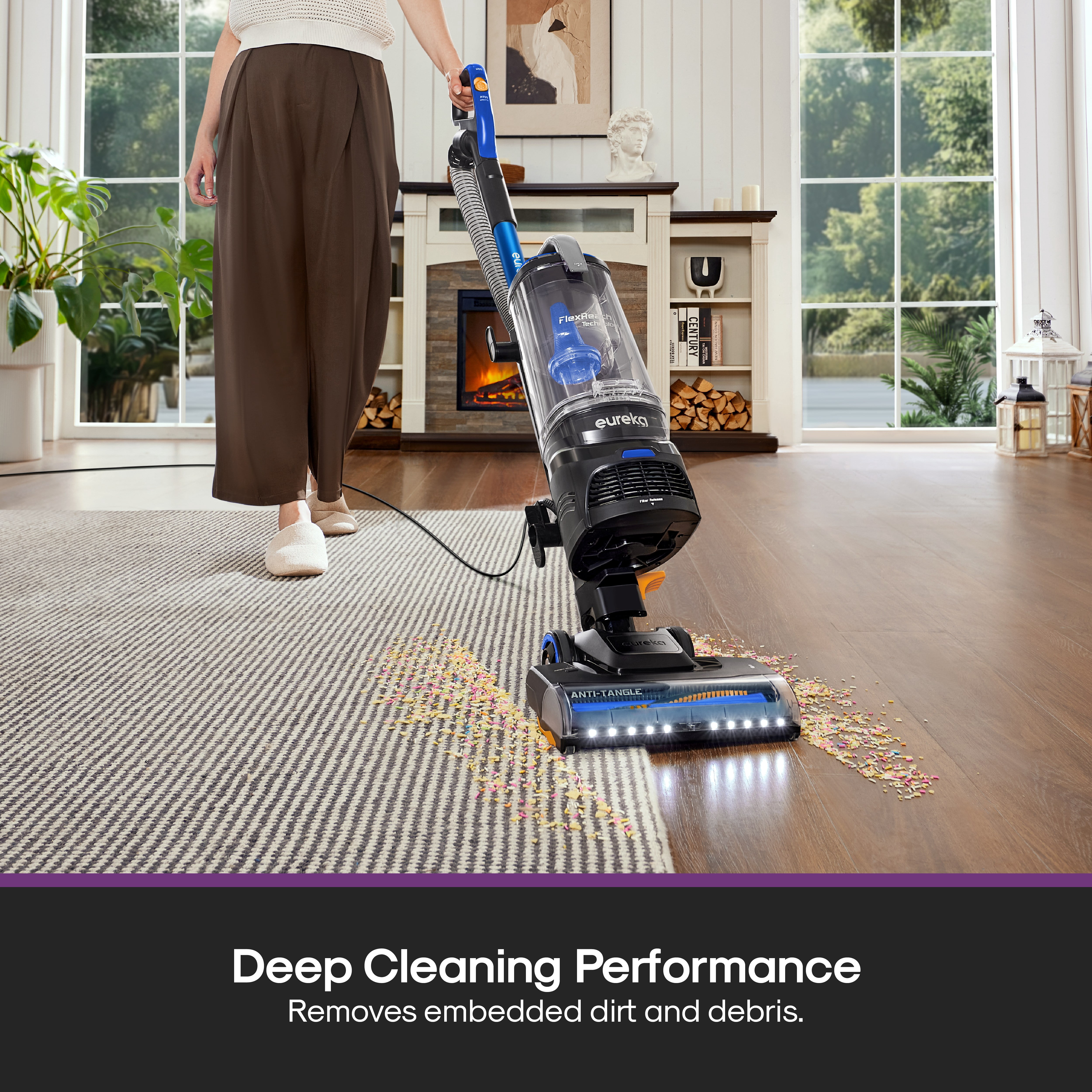 掃除機・クリーナー eureka VACUUM CLEANER Eureka FlexReach Upright Vacuum Cleaner, Convertible Handheld
