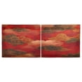 thumbnail image 3 of Cloud Pattern Chinese Traditional 27"x36" Linen Look Cafe Curtain Set with Privacy and UV Protection, 3 of 8