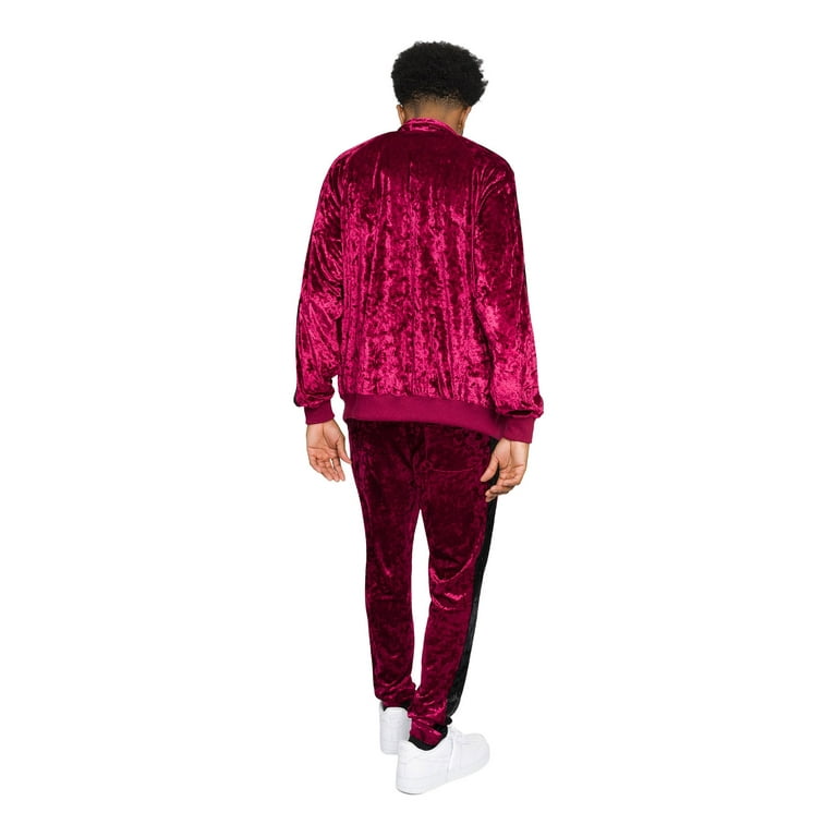 G-Style USA Men's Velvet Velour Tracksuit Set, Zipper Jacket G-Style USA Men's Velvet Velour Tracksuit Set, Zipper Jacket