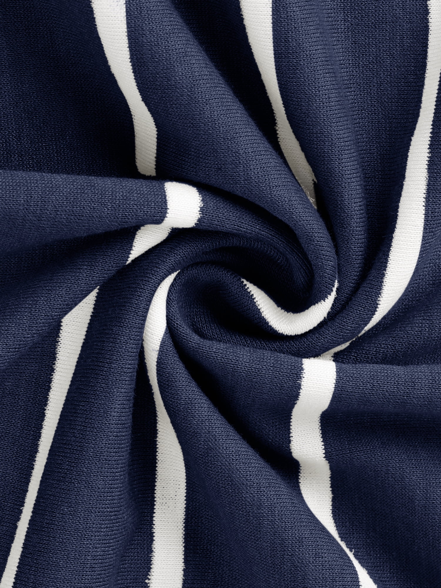 DARING DIVA Women's Rayon Button 3/4 Sleeve Striped Nightdress XS Navy