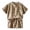 j35-Khaki, variant on LIIPEE Summer Outfits For Boys Casual Solid Color Ripped Hole Short Sleeve Tees And Shorts 2 Piece Set Kids Breathable Comfortable Fashion Outfit Sets,7-8 Years