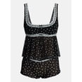 thumbnail image 4 of No Boundaries Beaded Lace Flyaway Top, Women's XS-3XL, 4 of 4