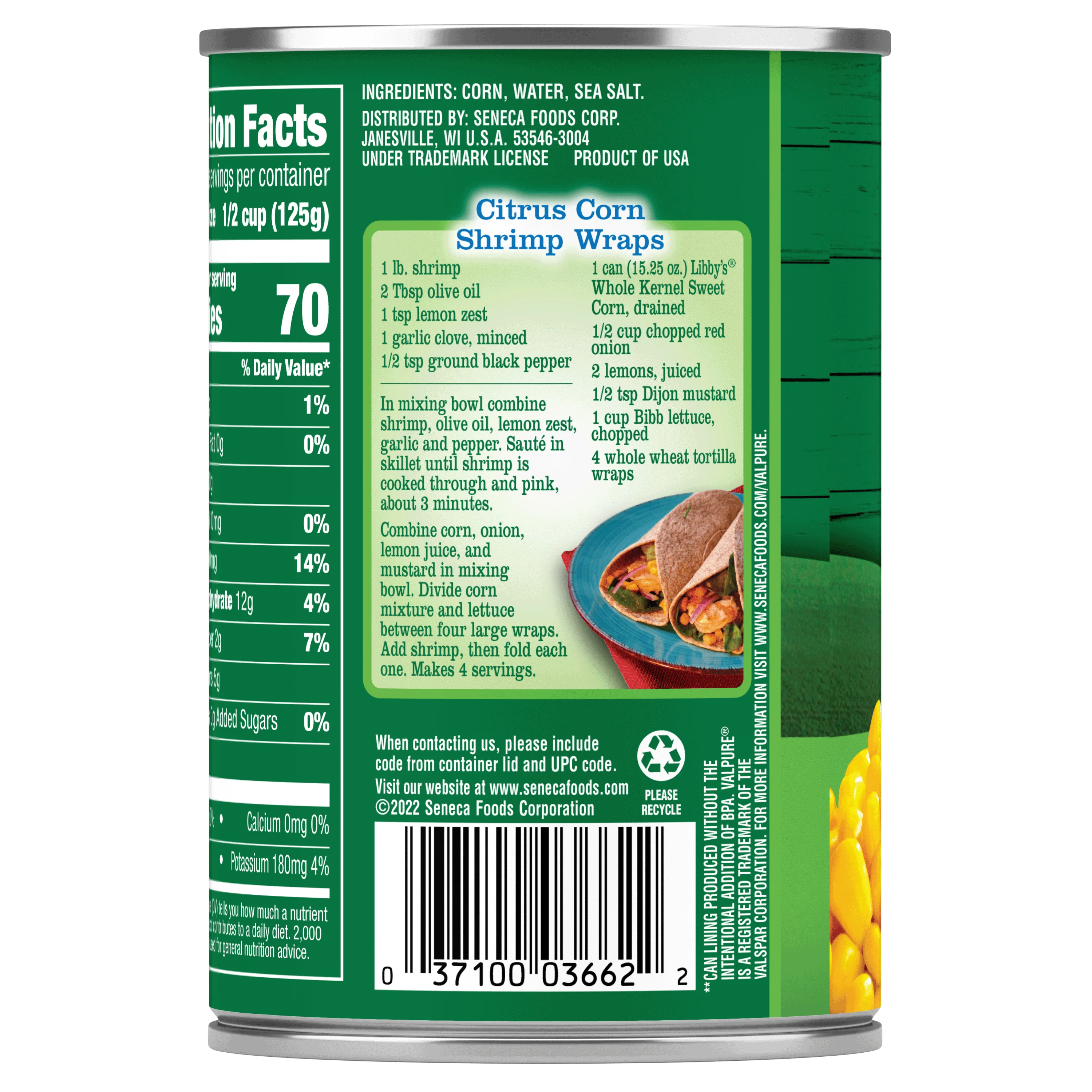 (24 pack) Libby's Whole Kernel Sweet Corn, 15.25 oz