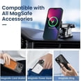 thumbnail image 3 of Case for iPhone 13 / iPhone 14 Magnetic Case with Built in Magnets, Clear Slim Resist Scratches Bumper Drop Protection Transparent Case for iPhone 13 & iPhone 14 6.1" - Black, 3 of 18