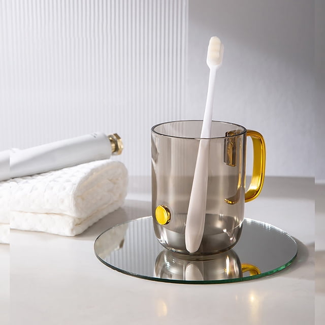 Verre&Bouteille Gobelet de Rince-Bouche pour Ménage pour Brossage de Dents Gobelet Transparent pour Usage Quotidien Gobelet Réutilisable pour Couples