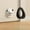 Black, variant on Uutvmp Panda Door Stopper, Cuteanimal Shaped Wedge Stops Doorstop, Door Handle Bumper Guard Wall Protector for Home Office