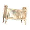 thumbnail image 2 of Cuna de madera de muñeca de muñeca a escala 1/12 Cuna de muñecas de muñecas de madera para de para, 2 of 9