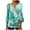 D Blue, variant on Womens 3/4 Sleeve Tops V Neck Casual Blouse Printed Shirt Womens Loose Tunic Tops