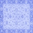 thumbnail image 1 of Ahgly Company Indoor Square Abstract Blue Modern Area Rugs, 6' Square, 1 of 4
