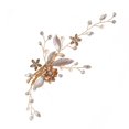 thumbnail image 2 of Clip de diamantes de imitación de hojas, horquilla ligera con diamantes de imitación para bodas, bailes, fiestas, cumpleaños y festivales, 2 of 7