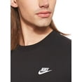 thumbnail image 4 of Mens Nike Sportswear Club T-Shirt, Nike Shirt for Men with Classic Fit, Black/White, L, 4 of 9