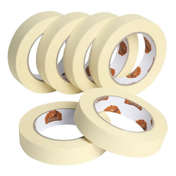 Cinta adhesiva TAPEBEAR de uso general, 24 mm x 55 m, 6 rollos