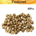 thumbnail image 4 of HUGFEGWE M3x5mm Female Thread Knurled Nuts Hx3mm OD Brass Threaded Insert Embedment Nuts Hydraulic Welded Joint Injection Molding Assortment Kit for 3D Printing Injection Molding 80PCS CJB91-24976, 4 of 8