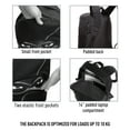 thumbnail image 5 of ZIPIT Ninja Backpack for Boys Elementary School & Preschool, Cute Book Bag for Kids (Black), 5 of 10