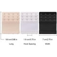 thumbnail image 2 of 6 Pieces Women's Soft Comfortable Elastic Bra Extenders Bra Extension Strap 4 Hook 3 Row Lady's Bra Extender Bra Band, 2 of 6