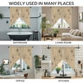 thumbnail image 3 of Black Khaki Swag Valances for Windows, Kitchen Curtains 36 Inch Length 2 Panels Set, Spring Flora Short Curtains for Small Windows Rod Pocket Cafe Curtains Drapes 28"x36", 3 of 8