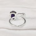 thumbnail image 5 of Natural Amethyst Ring, Raw Amethyst Adjustable Ring, Feb Birthstone, Heart Stone, 925 Sterling Silver, Womens Ring, Christmas, Thanksgiving, Handmade, Statement Jewelry, Rough Gemstone Jewelry, 5 of 5