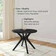 thumbnail image 3 of Plank+Beam Verso Round Dining Table, 38" Solid Wood Kitchen & Dining Room Table, Black, 3 of 11