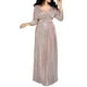 thumbnail image 1 of Vestidos de invitada de boda Prolriy para mujer, falda de escote en V profundo con lentejuelas brillantes, elegante vestido informal de talla grande, vestido de noche para mujer, vestidos de fiesta, 1 of 5