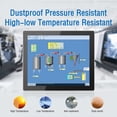 thumbnail image 4 of GreenTouch 12.1 Inch Front IP65 Panel Open Frame LCD Monitor,1024 * 768,Silver, 4 of 7