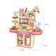 thumbnail image 3 of Kitchen Play Set With Accessories- Mini Kitchen Set With Realistic Light Sound - Indoor Games Kitchen Cooking Playset - Toys For Toddlers Children & GirlsTeissuly Clearance (Pink, ) Teissuly WER202308290829, 3 of 5